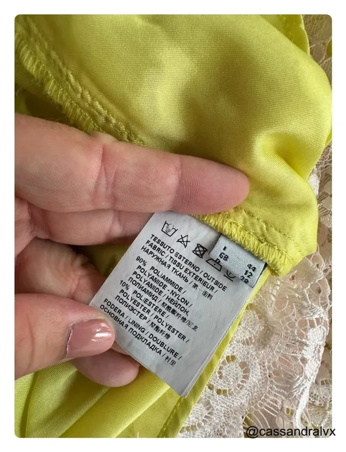 Robe jaune dentelle - Pinko - photo numéro 5