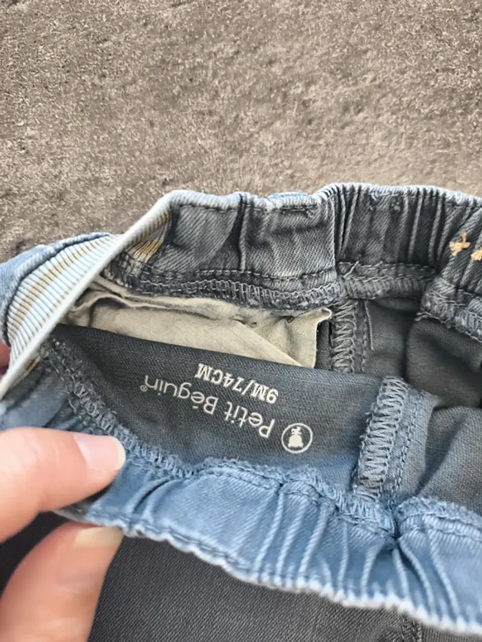 Pantalon coupe Chino large garçon 9 mois 74cm Petit Béguin - photo numéro 7