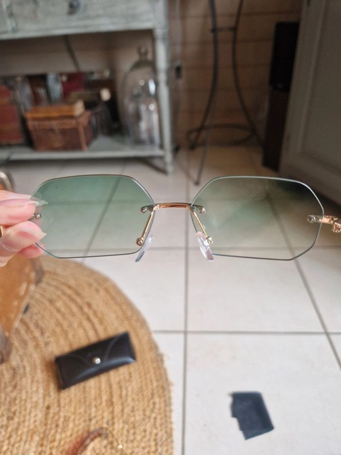 Lot de 2 lunettes de soleil verre coloré femme shein - photo numéro 3