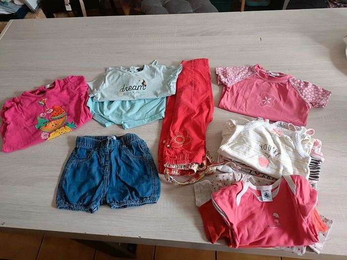 Lot fille 18 mois été
