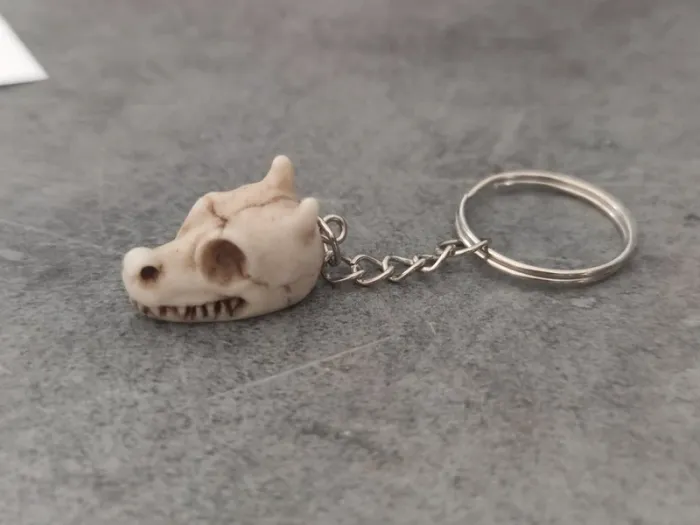 Porte clé crâne de dragon - photo numéro 2
