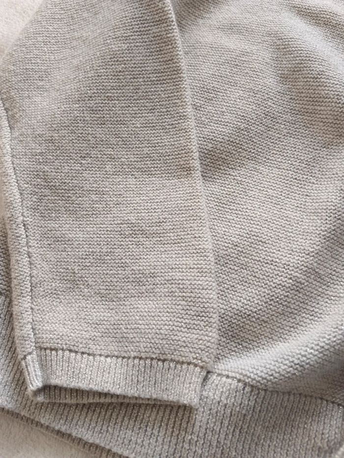 Gilet gris clair pailleté Okaïdi 10 ans - photo numéro 6