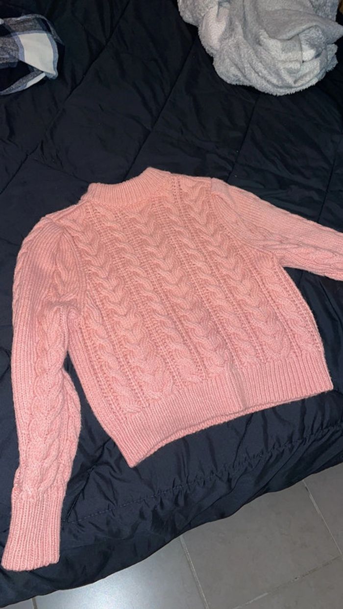 Pull rose très douc