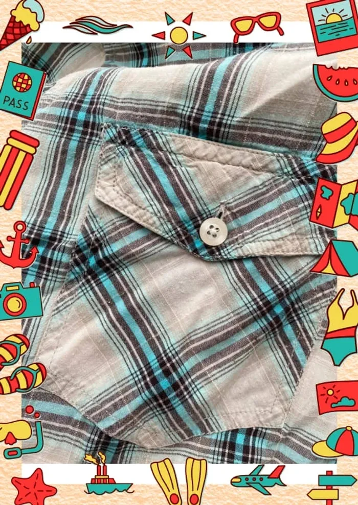 Chemise à carreaux OWK - photo numéro 4