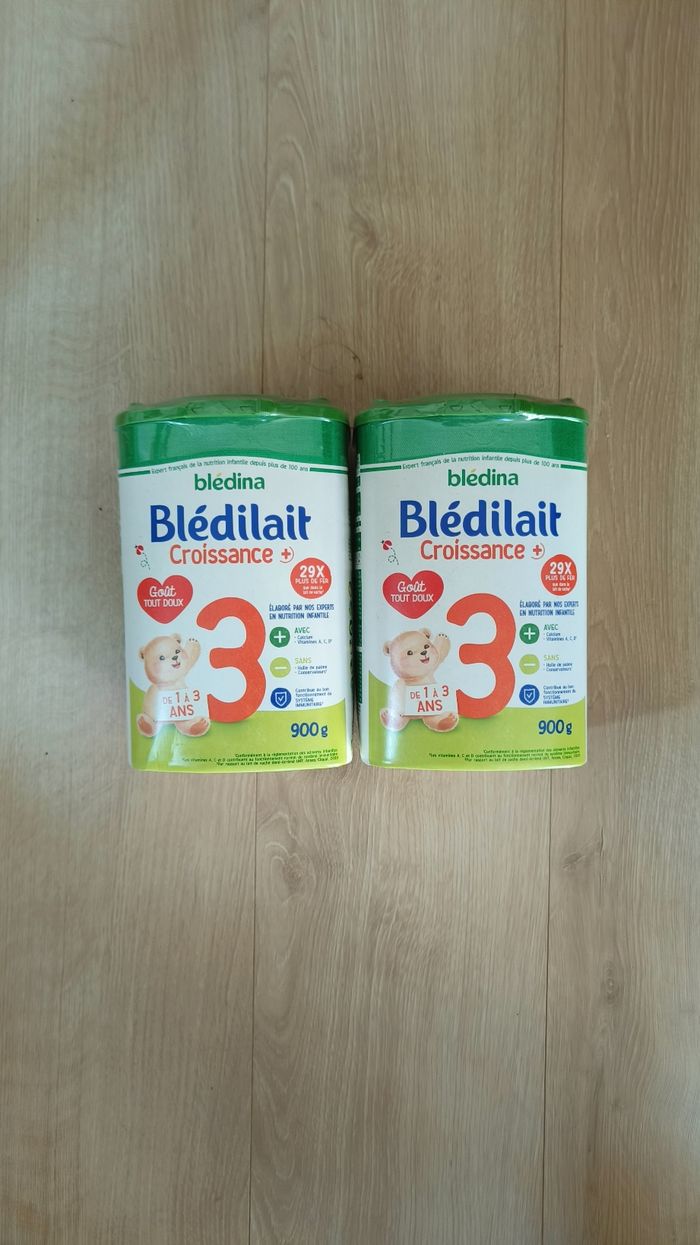 2 boîtes de lait Bledilait croissance 3