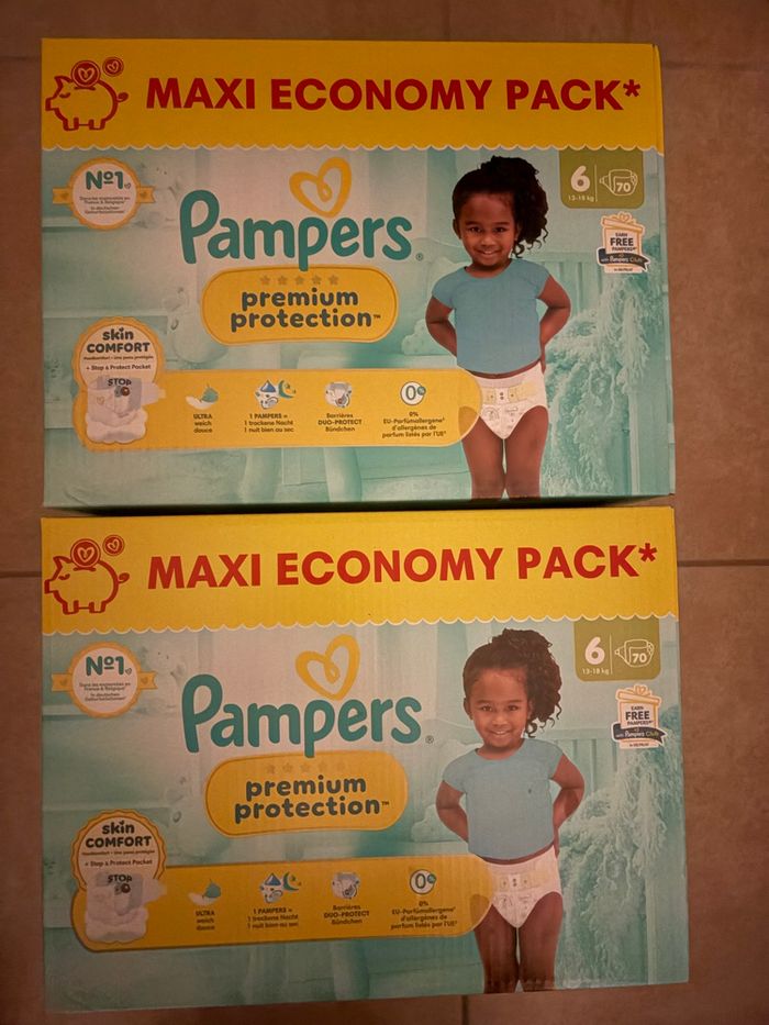 Couches Pampers Premium Protection Taille 6 Neuf