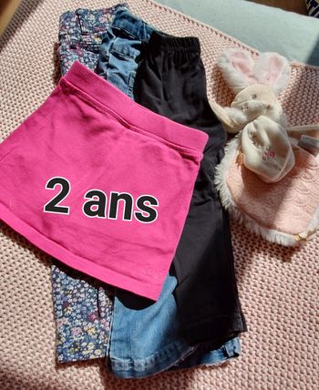 Pantalons + jupe-short