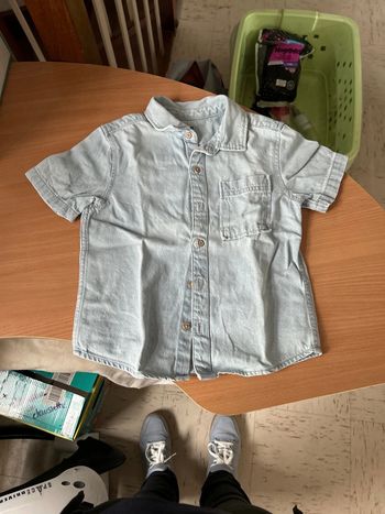 Chemise en jeans été