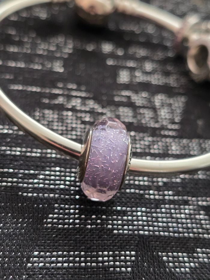 Charm murano violet scintillant pandora