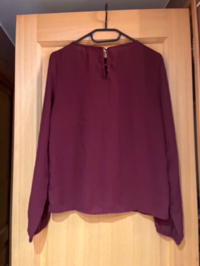Blouse bordeaux - photo numéro 3