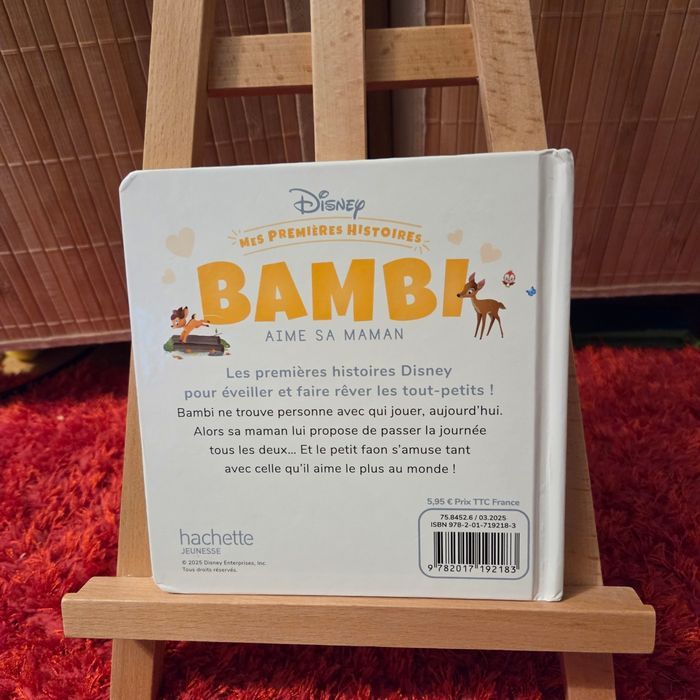 Livre enfant Disney mes premières histoires bambi aime sa maman - photo numéro 2