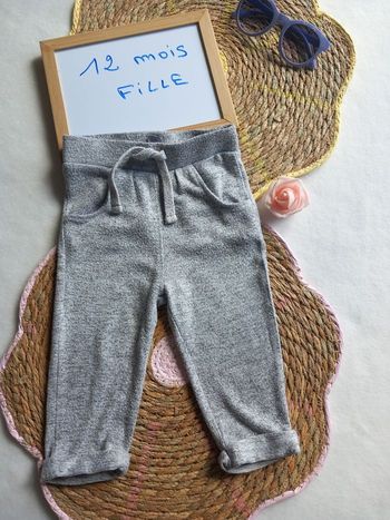 Jogging fille pailleté 👧 12 mois