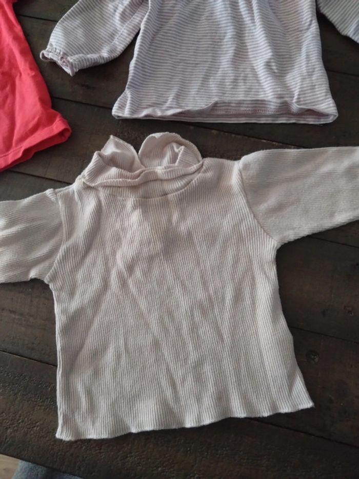Lot de 3 t-shirts manches longues col montant - photo numéro 4