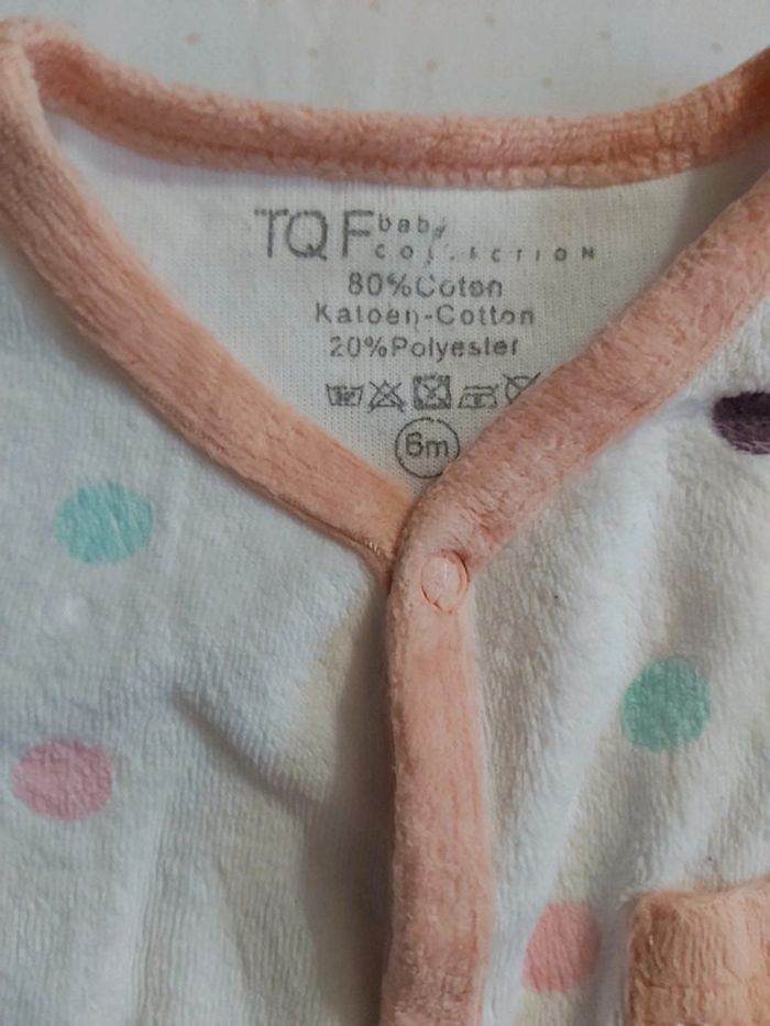 Pyjama velours bébé fille - photo numéro 2