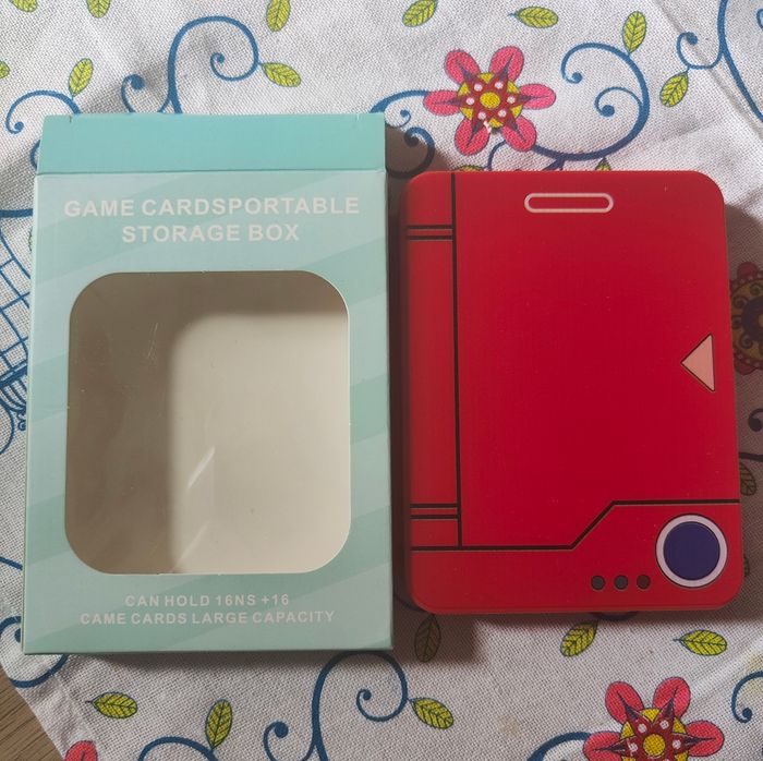 Boîtier de rangement pokédex pour jeux switch
