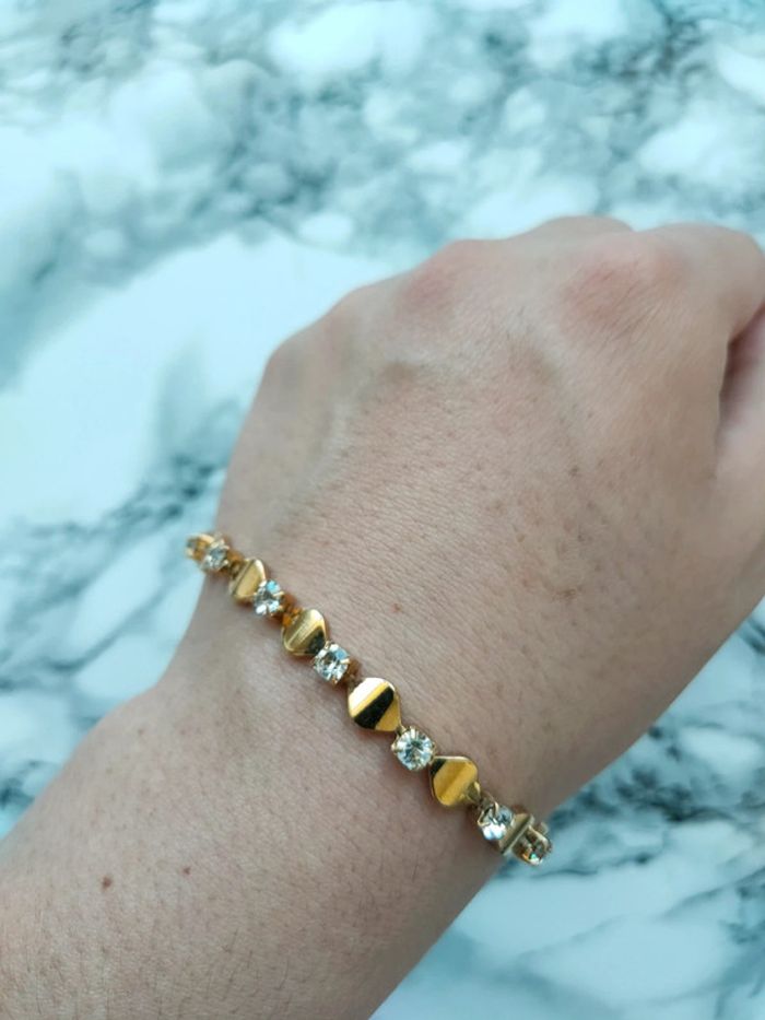 Bracelet vintage doré - photo numéro 5