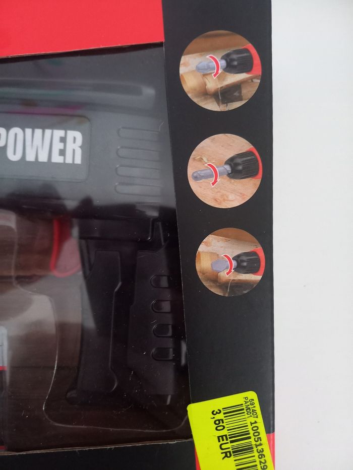 Jouet tournevis neuf 3 embout (piles  AA non fournies) - photo numéro 2