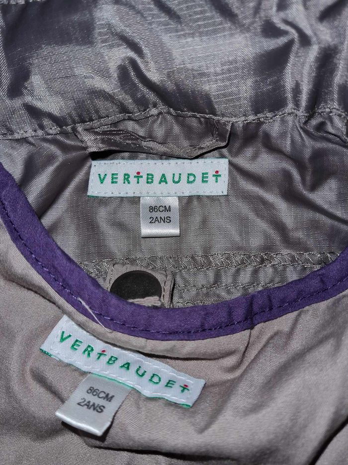 manteau blouson coupe-vent capuche vertbaudet fille 2 ans - photo numéro 7