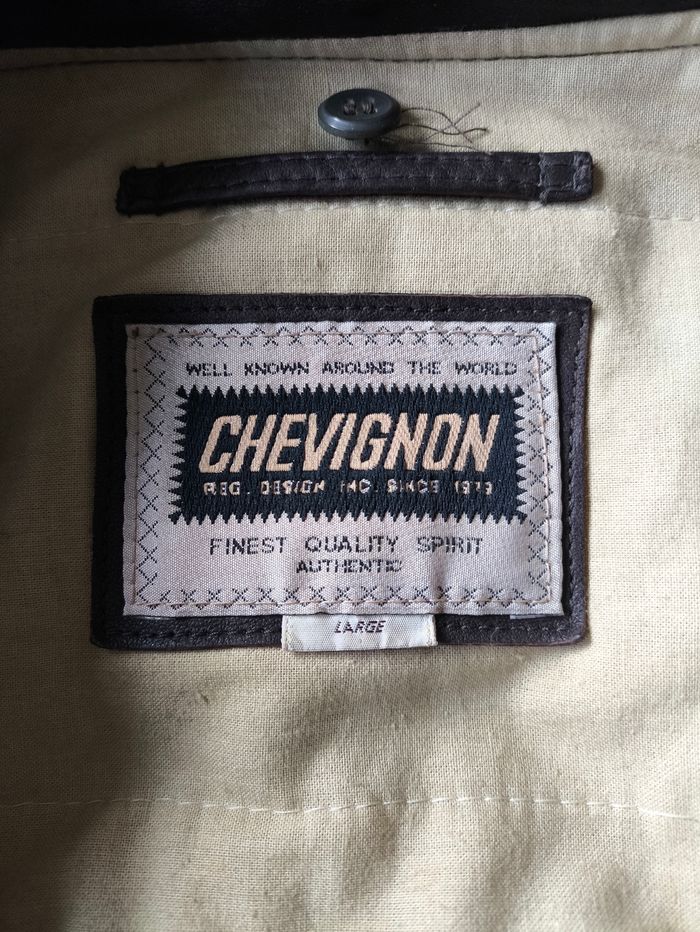 Blouson cuir marron Chevignon (L) - photo numéro 4