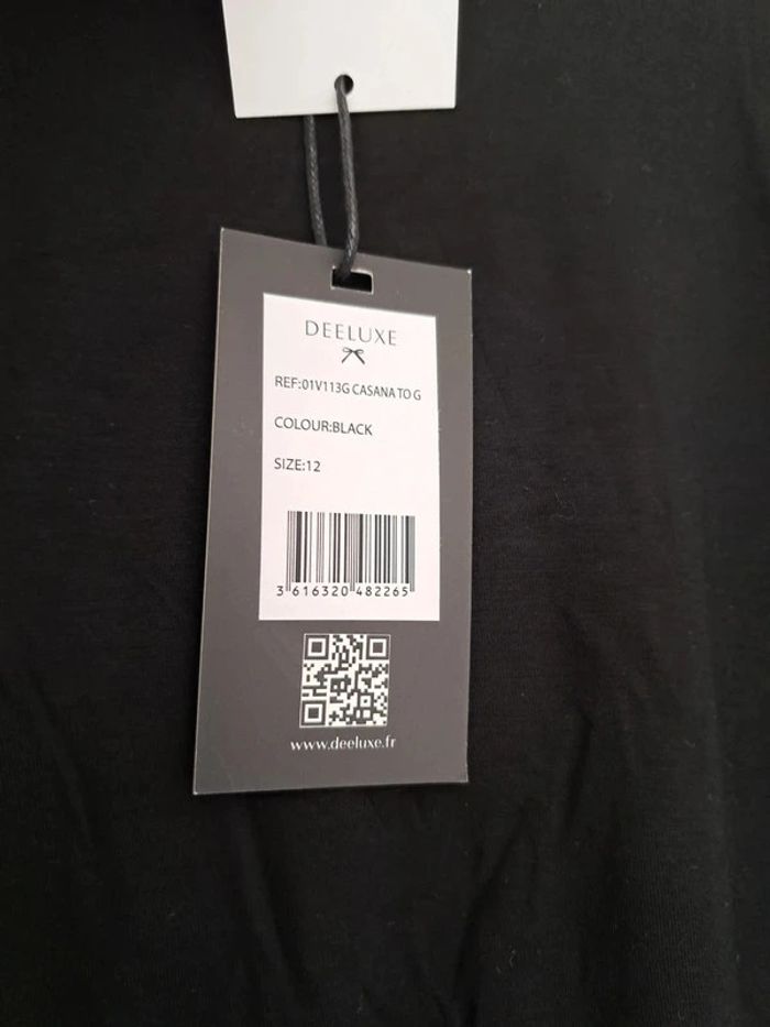 T-shirt noir manches longue Deeluxe - photo numéro 6