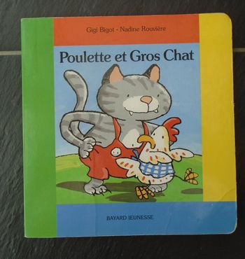 Livre cartonné "Poulette et Gros Chat"
