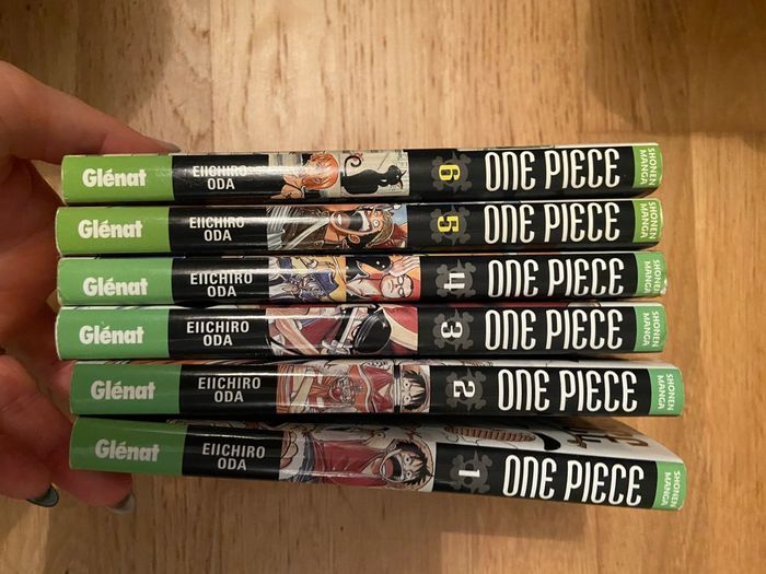 Livres manga one piece tome 1 à 6
