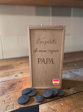 Boîte pour jeux de palets