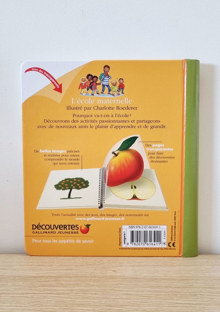 Livre Mes premières découvertes "L'école maternelle" - photo numéro 2