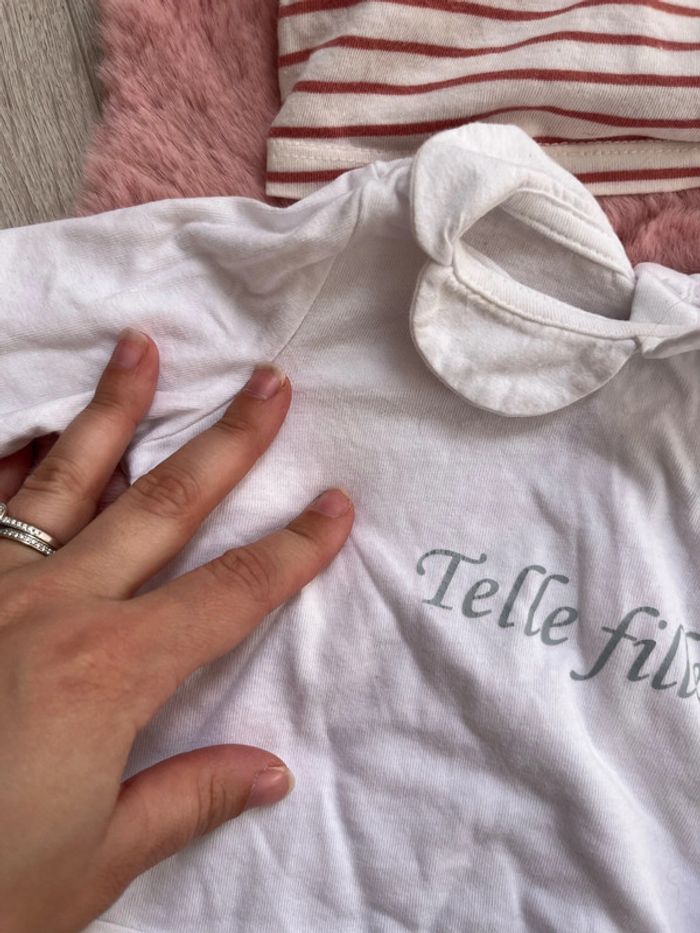 Lot 5 teeshirts manches longues 3 mois - photo numéro 3