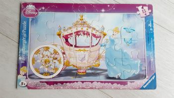 Jeu jouet puzzle cadre Ravensburger 15 pièces Cendrillon et son carrosse