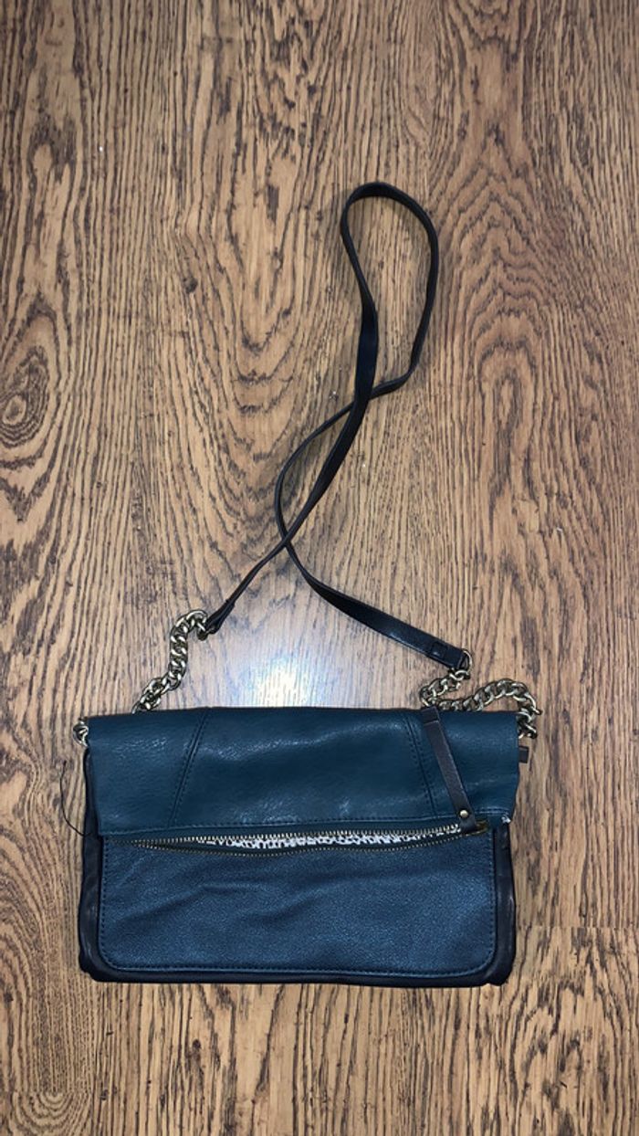 Sac à main Camieu vert noir