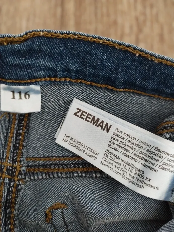 Jean fille 6 ans (116cm) Zeeman - photo numéro 3