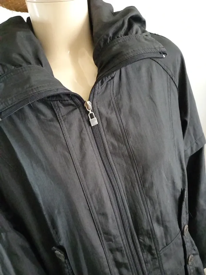 Long manteau noir femme T44 - photo numéro 3