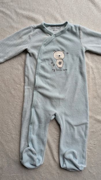 Lot 3 pyjamas velours hiver 18 mois