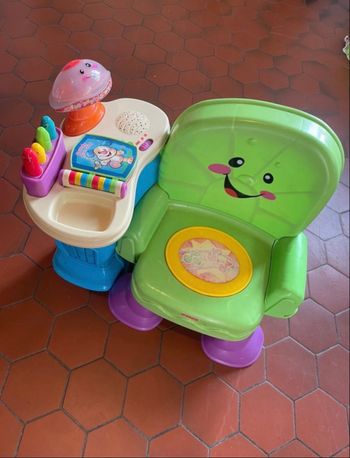 chaise musicale Fisher Price + meuble d’activité 🎵 dès 12M