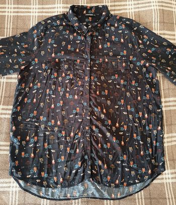 Magnifique Chemise Noire à divers motifs & Couleurs automnales 🍂 - L / Bonobo Jeans