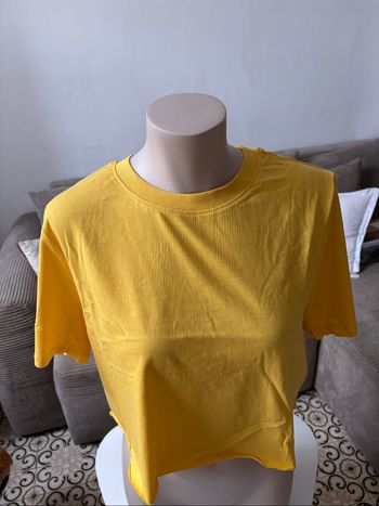 T-shirt croc top jaune