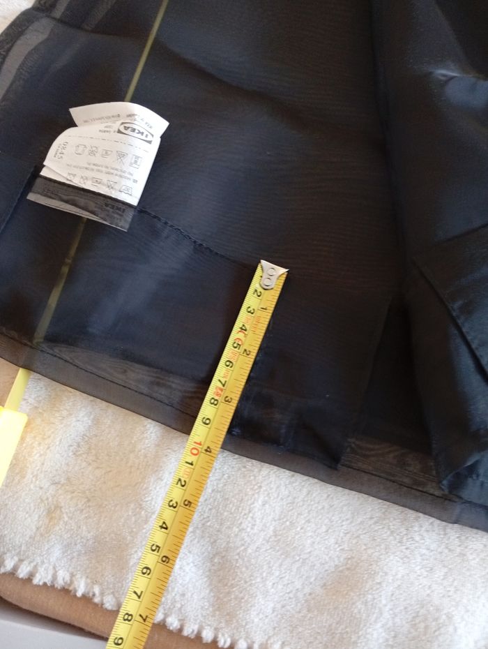 2 Rideaux Voilage noirs Ikea - photo numéro 6