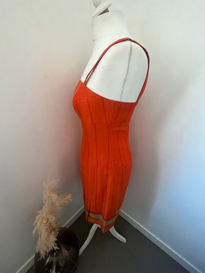 Robe à bretelles orange Manoukian M - photo numéro 2