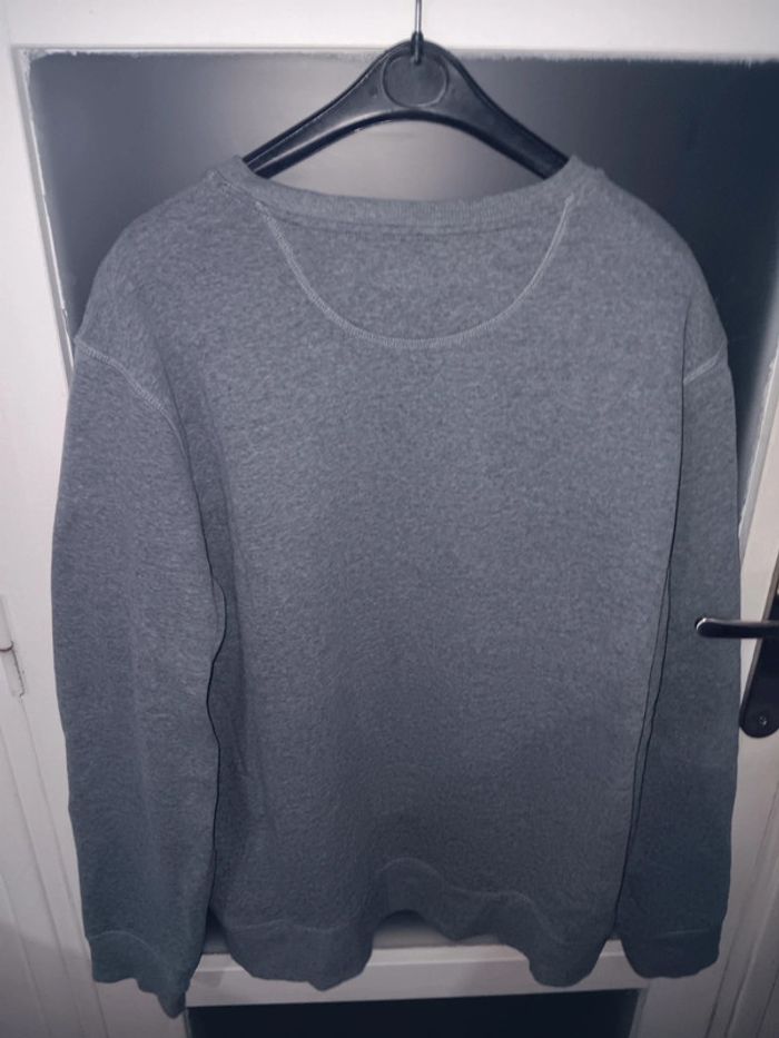 Sweat-shirt XL gris unisexe basique en coton confortable - photo numéro 2