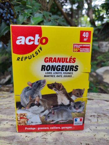 Adieu les rongeurs indésirables ! Granulés Répulsifs Acto – Protection Efficace 40 m²