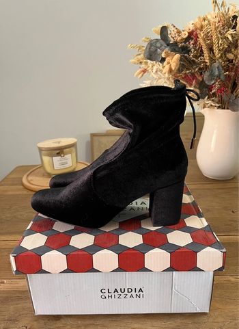 Bottines à talons noires Claudia Ghizzani