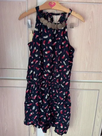 Combinaison short motif plumes M/L