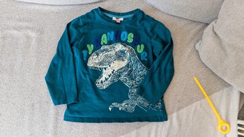 T-shirt ML dpam T-Rex dinosaure 5ans