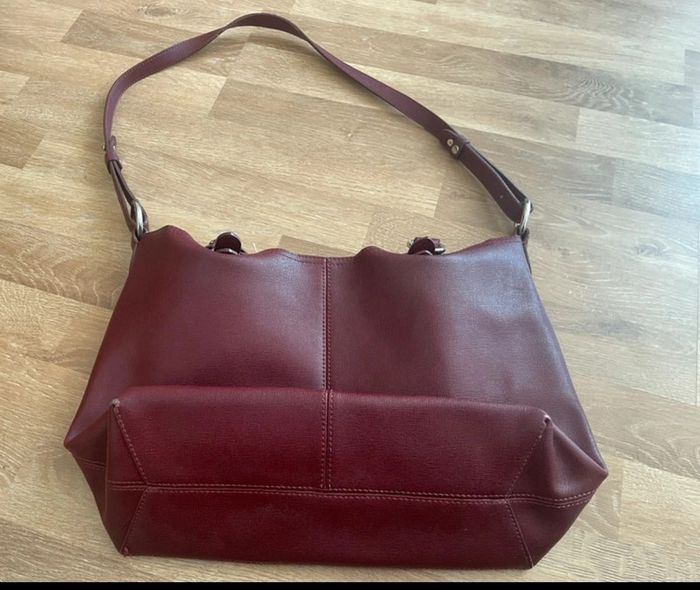 Sac/ sac bandoulière en croûte de cuir Sequoïa - photo numéro 6