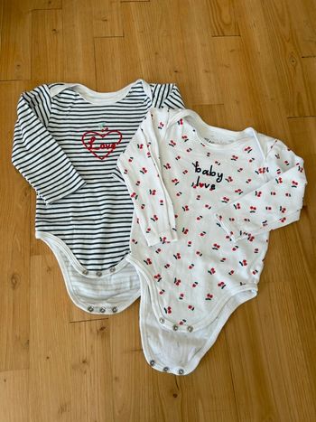 Lot 2 bodys fille 23 mois