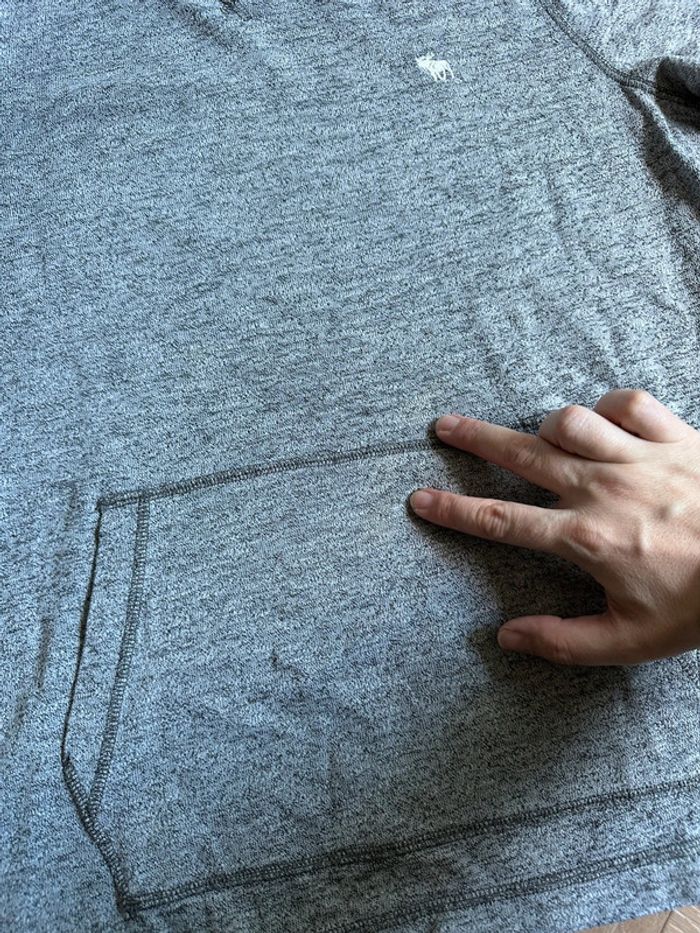 Sweat gris A&F - photo numéro 3