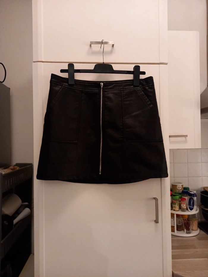 Jupe simili noir Pimkie T42