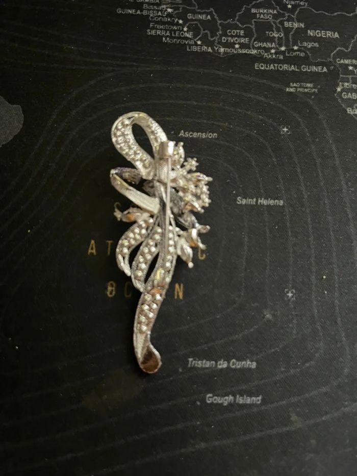 Broche romantique bleu - photo numéro 2