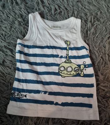Débardeur à rayures 6mois
